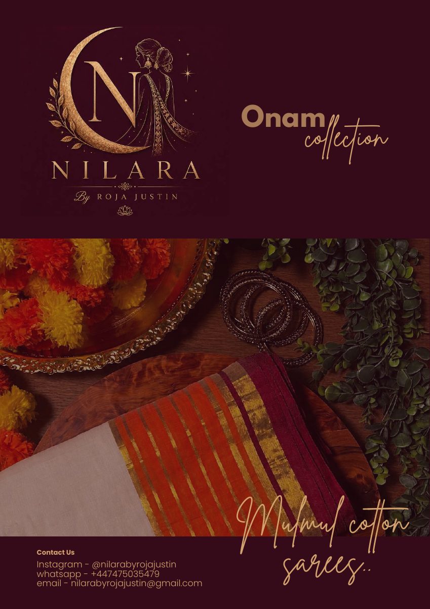 Cover of the Nilara Onam Collection catalogue